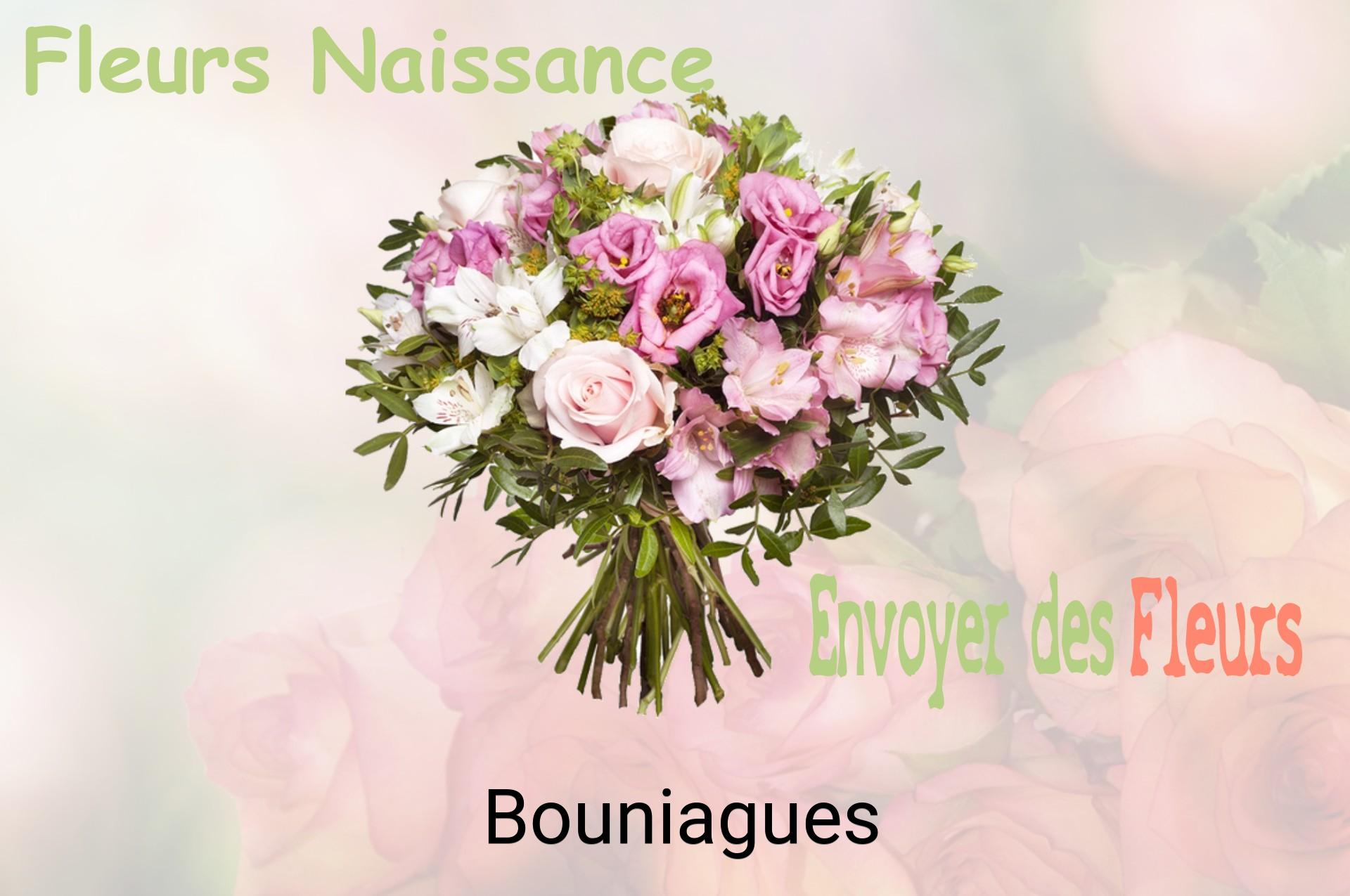 Bouquet de fleurs de naissance livré à Bouniagues